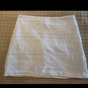 White Eyelet Skirt